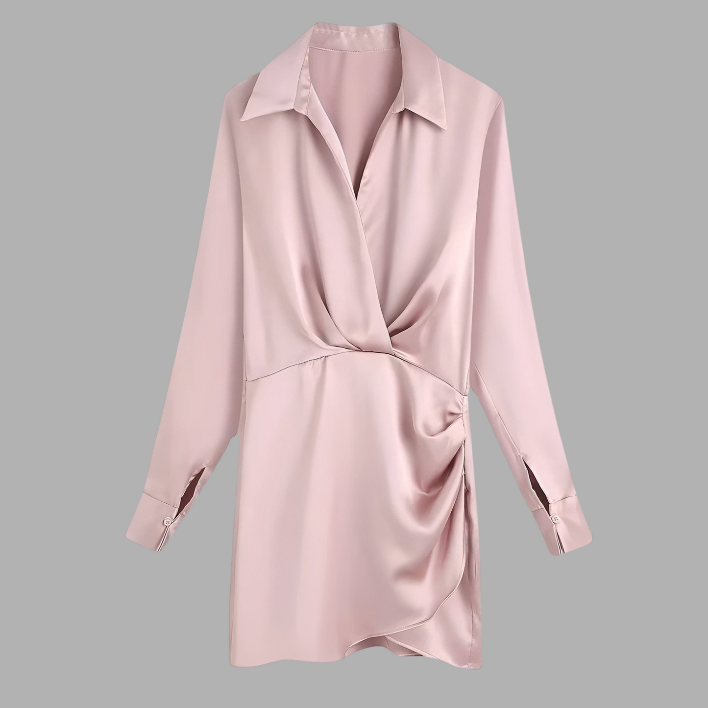 Satinora Pleated Muse Solid Color S1N54M