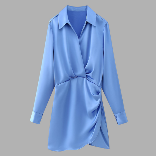 Satinora Pleated Muse Solid Color S1N54M
