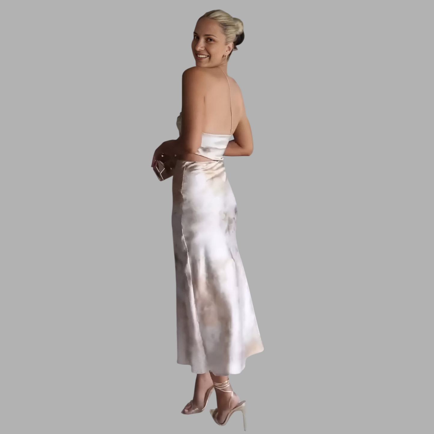 Silken Mirage Patterned Dress S2V78K