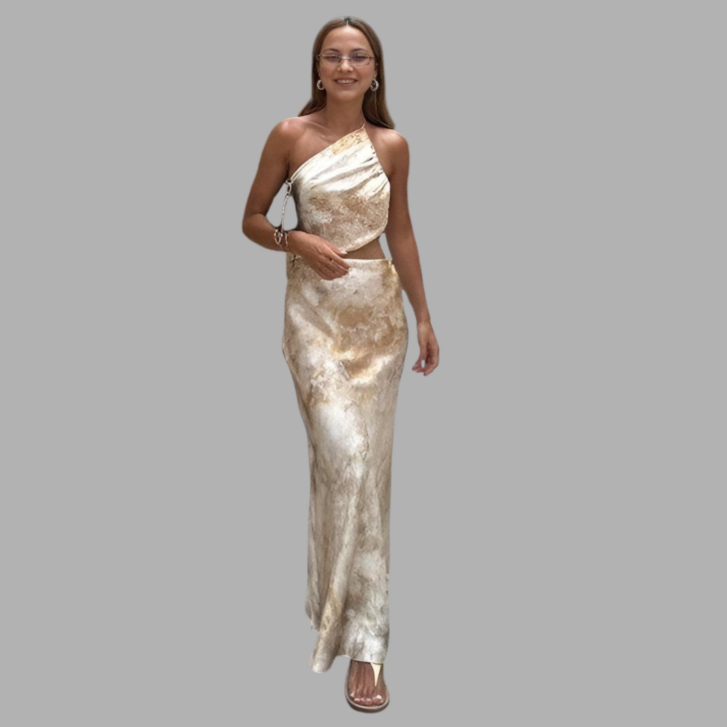 Silken Mirage Patterned Dress S2V78K