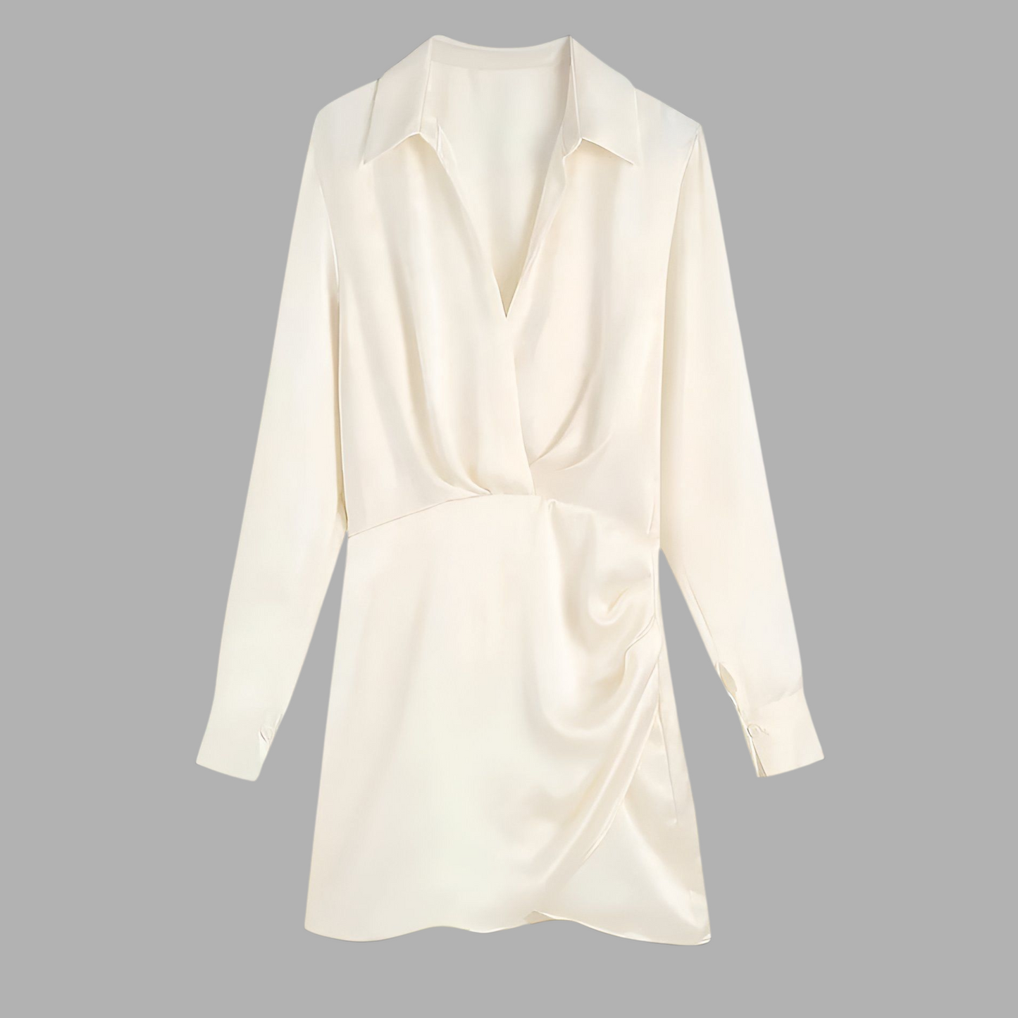 Satinora Pleated Muse Solid Color S1N54M